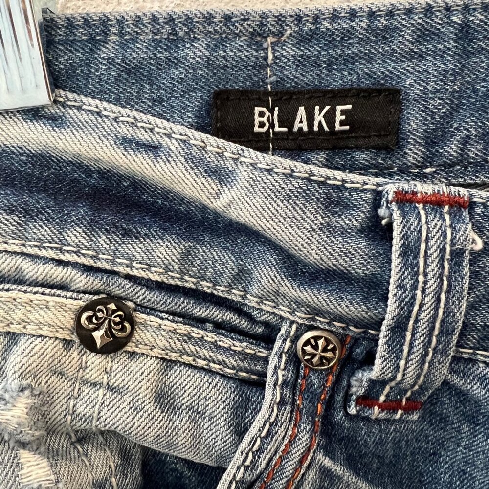 Affliction Men's Blake Distressed Jeans Sz: 35 - Picture 9 of 9